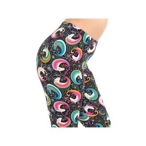 Plus Size Ladies Womens Creamy soft Groovy Hip Unicorn‎ Leggings